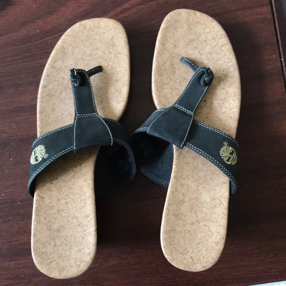 2” wedge black sandals